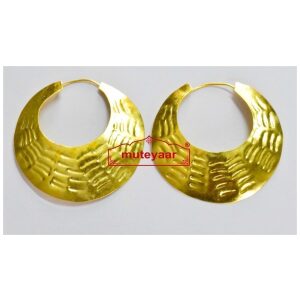 Fish scales design Bali Traditional earrings set for Men for bhangra performance