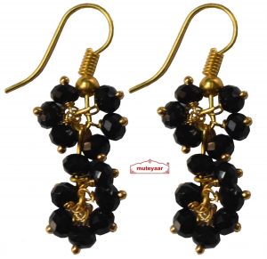 2 Step Crystal Earrings Jhumki – All colours available