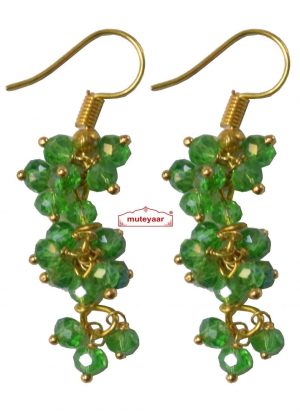 3 Step Crystal Earrings Jhumki – All colours available