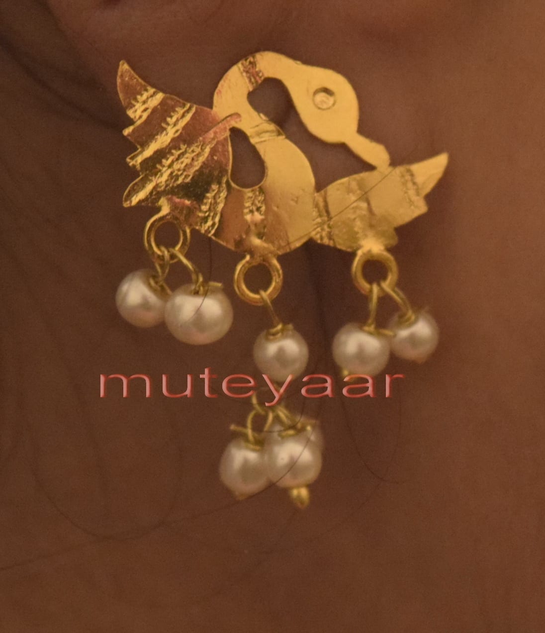 Hand Made Gold Plated Punjabi Traditional Jewellery Earrings Tops J0224 2